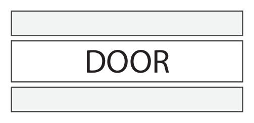 Flush jamb plan diagram: door finishes flush with the split jamb