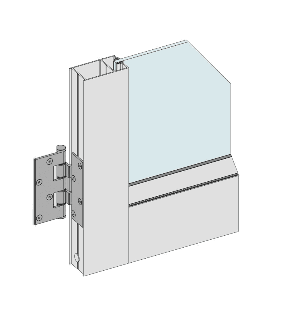 Elite Aluminium Doors: Hume door cross-section diagram