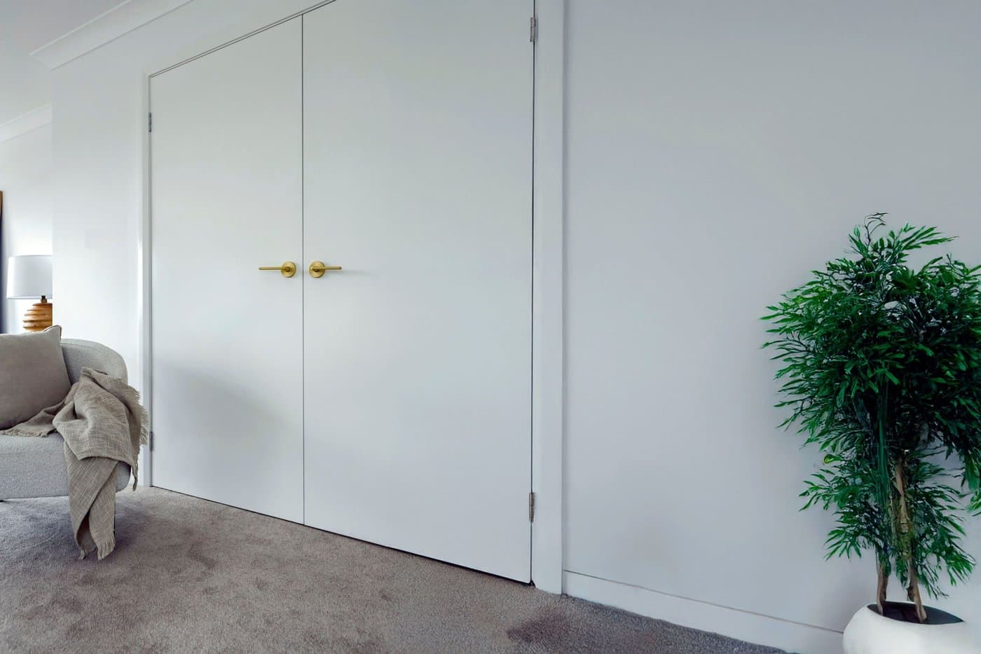 Full-height Hume flush doors in the standard 2040mm height