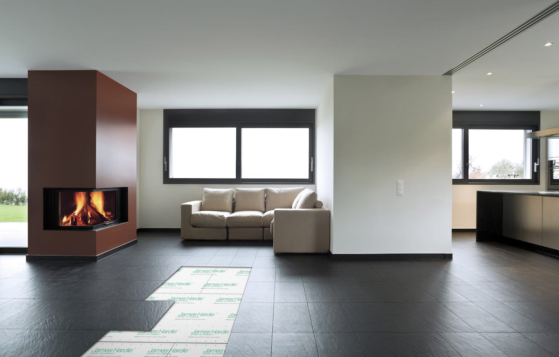 Ceramic Tile Underlay James Hardie fibre cement 1