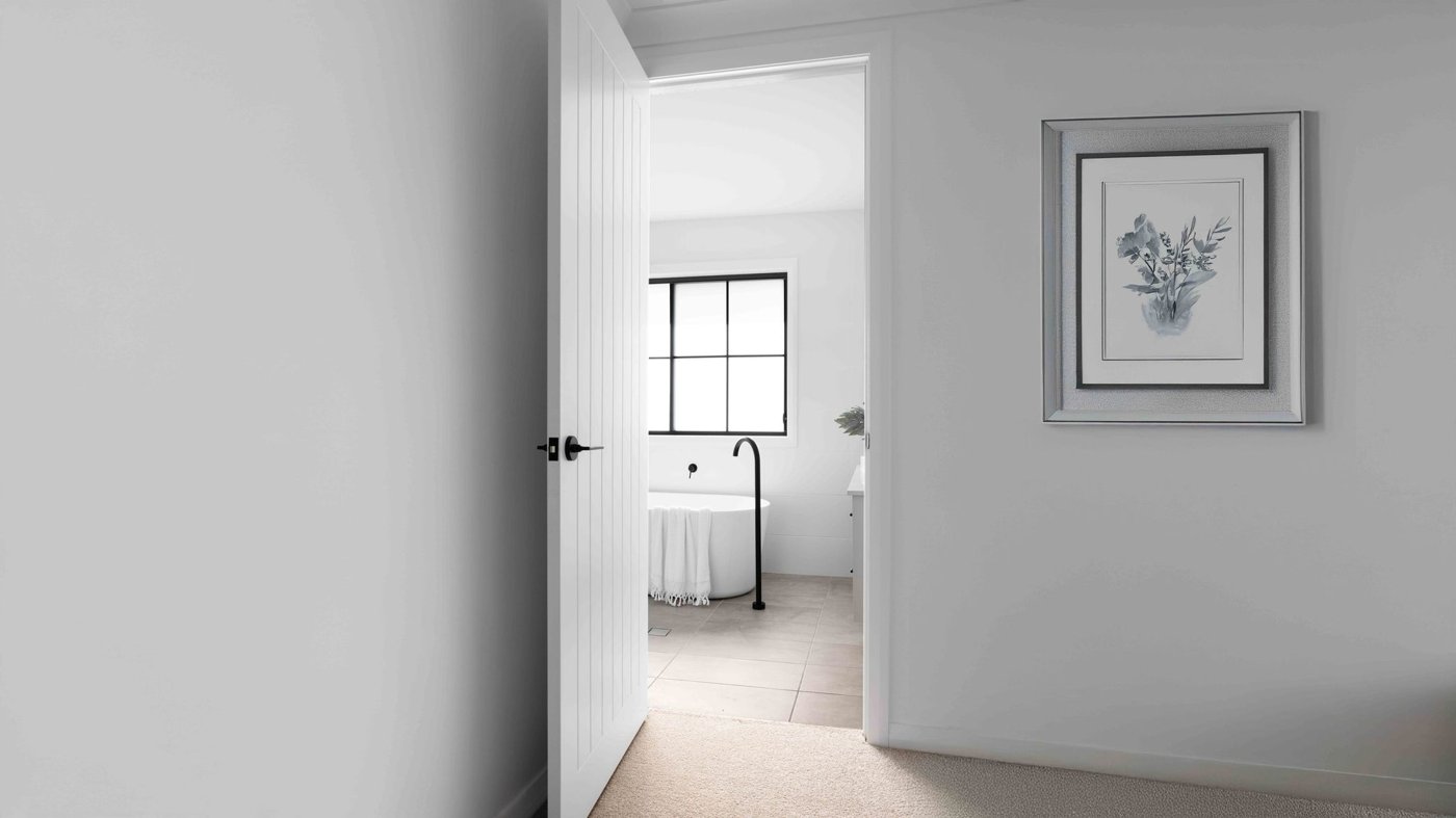 Standard 2040 x 820mm internal door in an Australian home